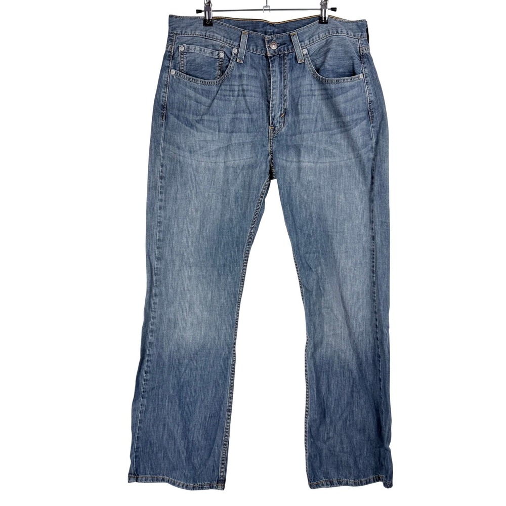 Levis 527 Slim Bootcut Jeans Mens 34x30 Blue Medium Wash Denim NWT